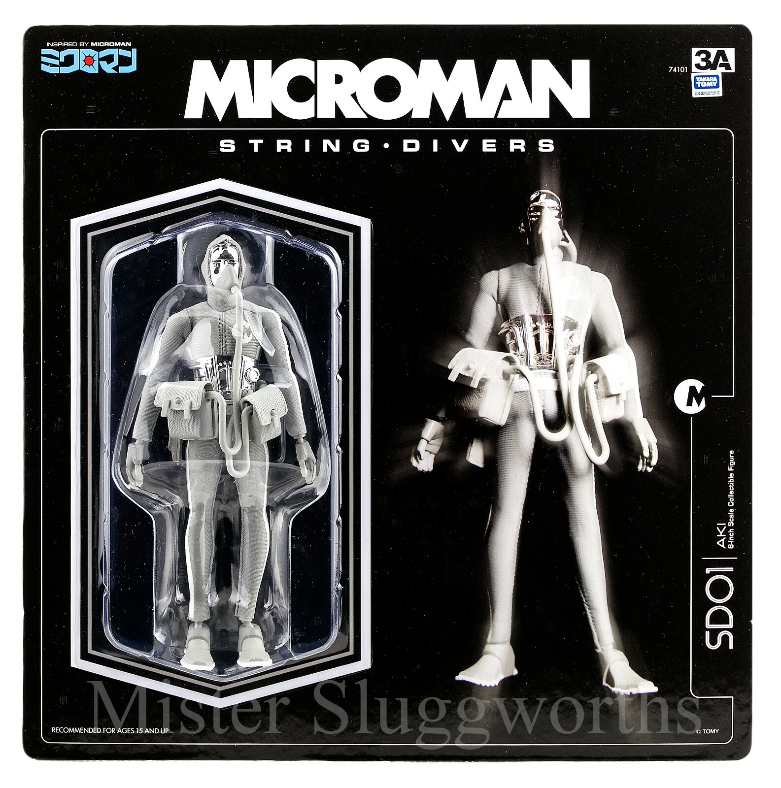 NEW 3A Microman Micronauts String Divers SD01 Michael Ashley Wood Factory Sealed