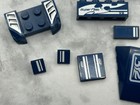 Lego Bulk Lot Parts (Stickers) City Chima Racing Dark Blue Vehicle Mudguard Tile — photo 3