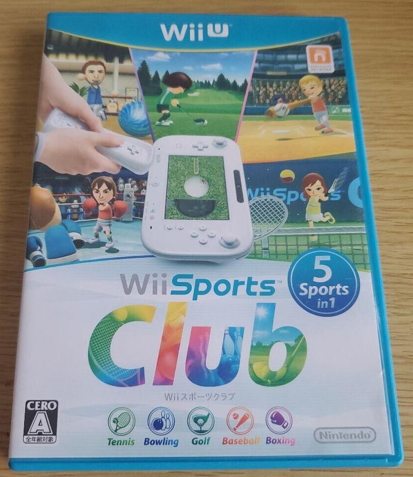 Nintendo Wii U Wii Sports Club Wii U 2014 Japanese Games Tested Genuine |  eBay