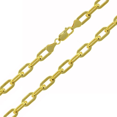 18K Gold Vermeil 6mm Paper Clip Chain 