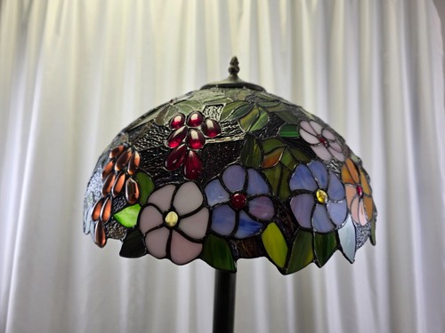 LÁMPARAS DE PIE ARTESANALES ESTILO TIFFANY VITRAL PERFECTO REGALO DE NAVIDAD - Imagen 17 de 23