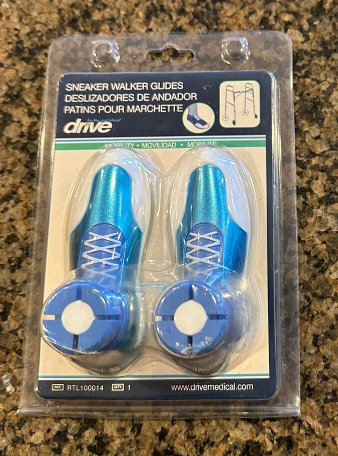 NEW Drive Medical Sneaker Walker Glides Blue eBay