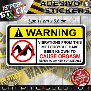 caution sticker for bike