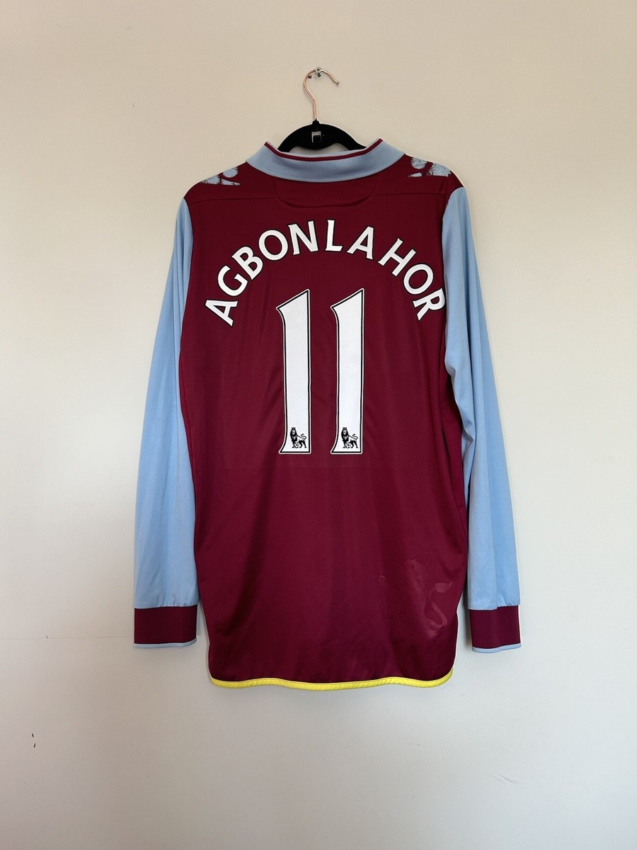 AGBONLAHOR 11 Aston Villa Football Shirt Men's XL Macron 2012/13