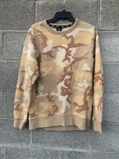 Nike SB Men's Size Small Icon Desert Camo Crew Neck Sweatshirt Skate AT9768-248