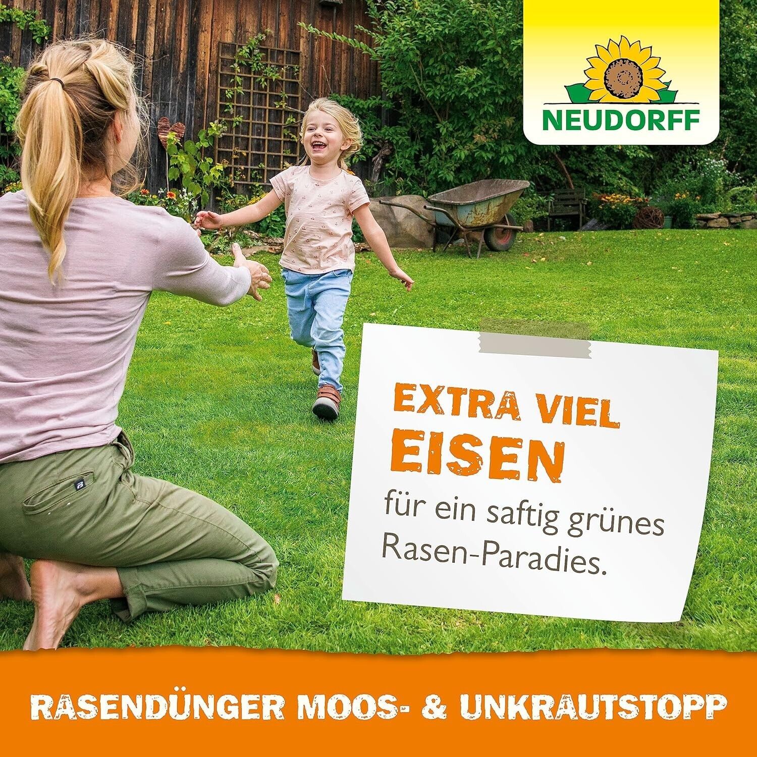 Neudorff RasenDünger Moos- UnkrautStopp 5 Kg für 100m² organisch-mineralisch