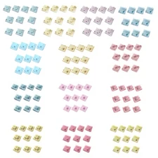 10Pcs Cotton Embroidered Cotton Handkerchief Women Florals Hanky