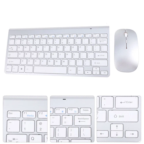  Wireless Keyboard and Mouse Set Silent Sets Computer Accessory Simple