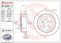 Brembo 2X Bremsscheibe Hinten Ø316 Mm Voll FüR Dodge Nitro Ka 4.0 4WD 2.8 Crd