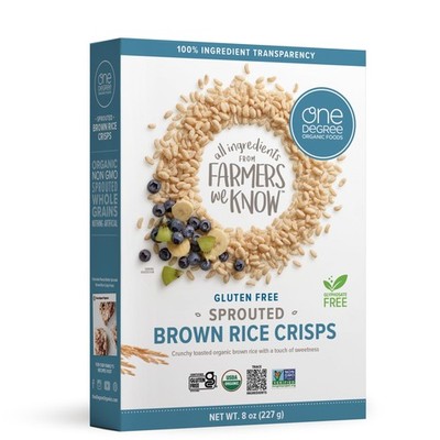 One Degree Organic Foods Gluten Free Sprouted Brown Rice 8 Ounce (Pack of 1)