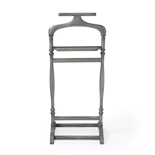 Judson Powder Grey Wood Valet Stand - Picture 7 of 8