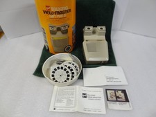 Vintage GAF Talking View-Master Gift Pak II W/Viewer 8 Reels Box Works w/Battery