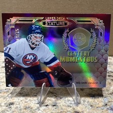 2020-21 UD Stature Century Momentous Billy Smith RED /75 New York Islanders