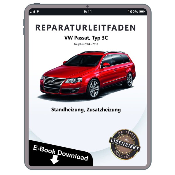 VW Passat 6 Typ 3C 2004-2010 Standheizung Zusatzheizung Reparaturanleitung PDF-image