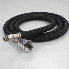 Kitchen Sink Pull down Faucet Hose Replacement - 59-Inch Nylon Hose, Black