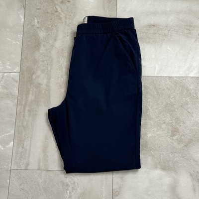 Marine Layer Re-Spun Allison Pants Navy Blue Tulip Hem Pull On Lightweight Sm