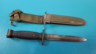 Vintage U.S. Military Bayonet Knife USM8A1 Scabbard BOC TR1298