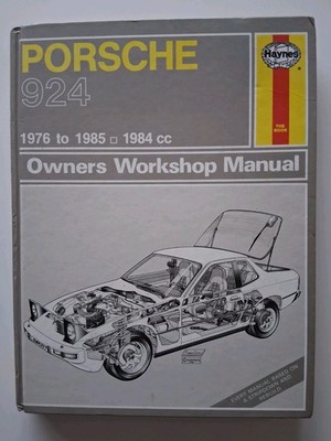 Haynes 397 Porsche 924  1976 to 1985. Car Book.
