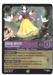 Snow White - Merry as the Morning (Cold Foil) 37/204 Wilds Unknown