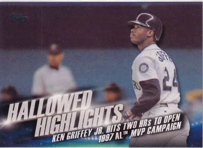 Ken Griffey Jr. 2016 Topps Hallowed Highlights Insert Card #HH-10 (PWE)(03)