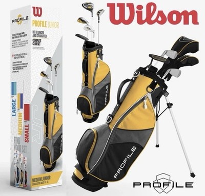 Wilson Profile JGI Junior Complete Golf Club Set - Medium Yellow - RIGHT HAND