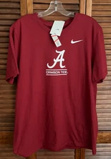 Alabam Crimson Tide Nike Red Short Sleeve T shirt size Large NEW