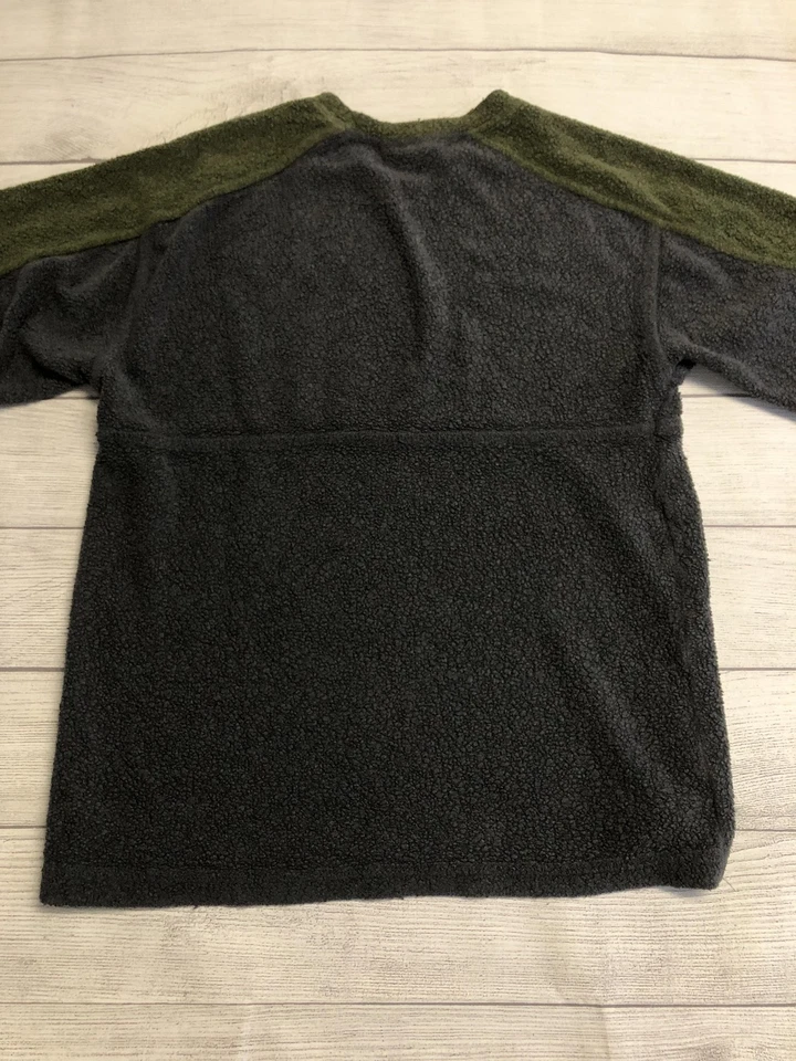 Horny Toad Sweater Mens Large Gray Green Fleece V Neck Pullover Outdoors - Image 4 of 4