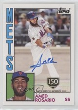 2019 Topps 1984 Baseball Series 2 150th Anniversary /150 Amed Rosario Auto 0ii1