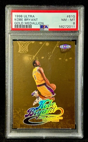 1998 Ultra Gold Medallion #61G Kobe Bryant PSA 8