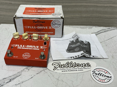 Fulltone Full Drive 3 20th Limited Edition Distortion Pedal with Box