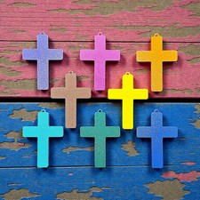 Cross Keychains (20) Christian Jesus Charm for Church VBS Events & Party Favors