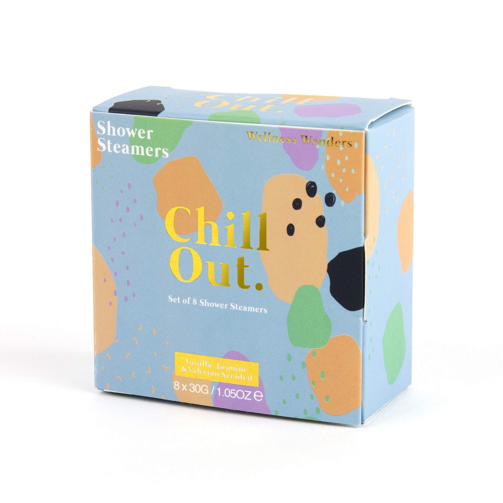Chill Out Shower Steamers Small Fizzing Tablets 8x Scented Bombs - Image 3