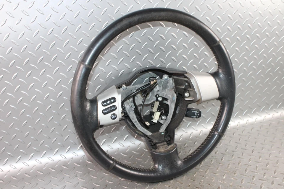 07-14 FJ Cruiser Dark Charcoal Leather Steering Wheel Radio Cruise Control OEM Foto 3 de 4