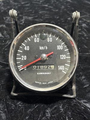 Vintage Nippon Seiki Japan Kawasaki 140mph Speedometer Motorcycle