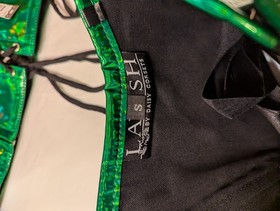 Lavish By Daisy Corsets Small Green Holo Bustier And Skirt Set NWT