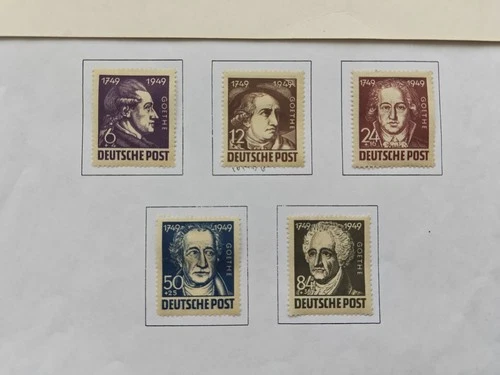 Germany Russian Zone 1949 Birth Bicent Of Goethe MH