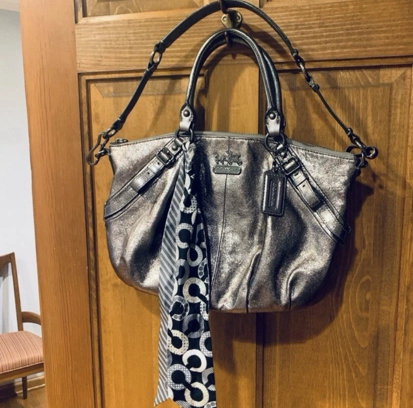 Borsa Coach vintage MADISON J1020 15960 in pelle metallizzata