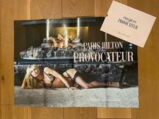 Nuovo poster agente provocatore Paris Hilton ambasciatrice del marchio sexy esclusivo raro