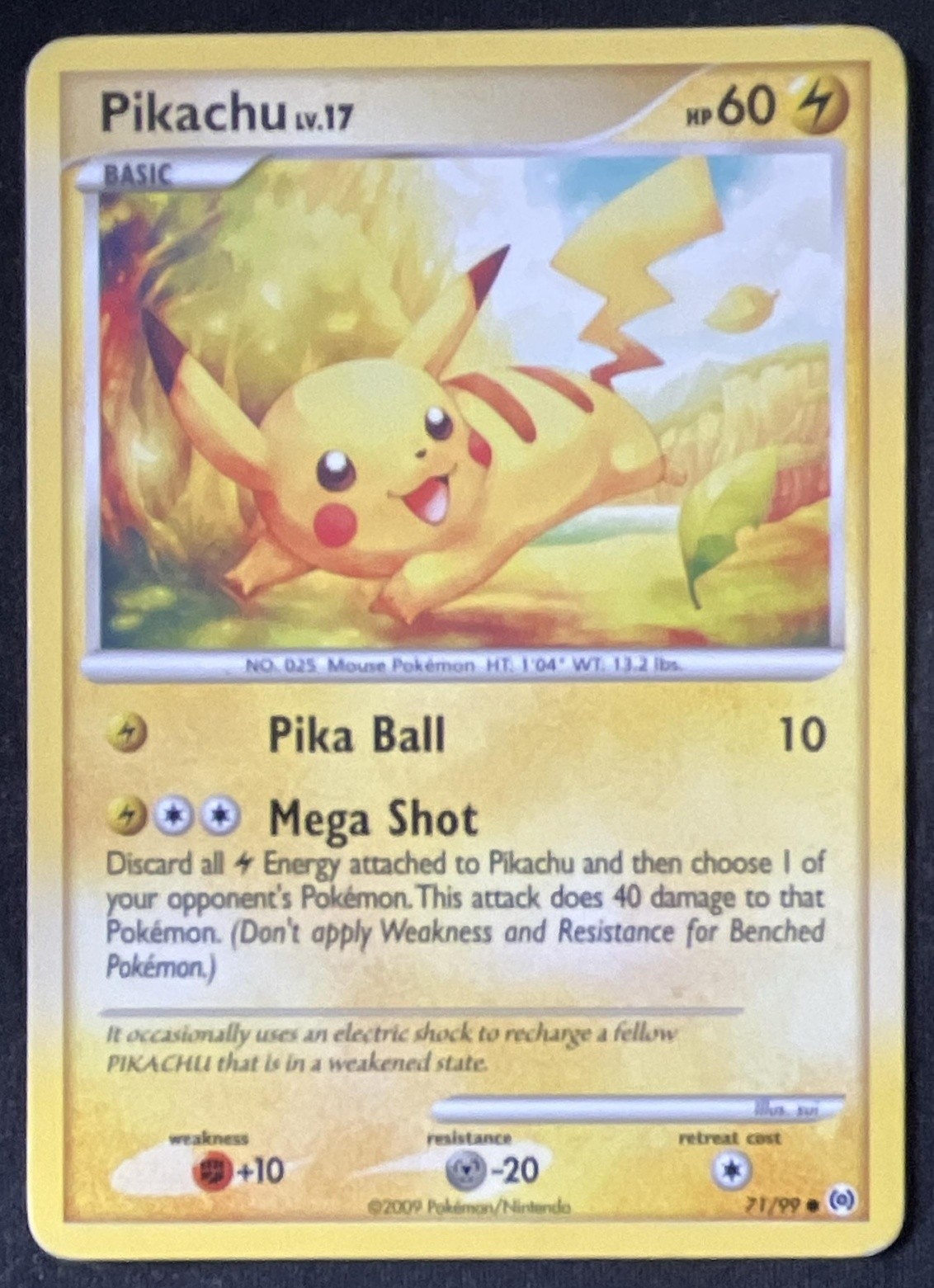 Platinum Arceus Pikachu #71/99 Pokemon 2009
