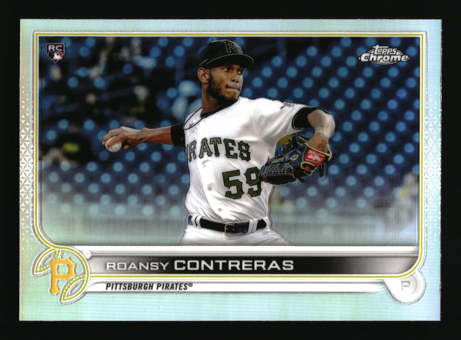 2022 Topps Chrome Refractor Roansy Contreras #53 Pittsburgh Pirates RC