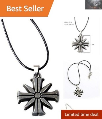 Eden Gate Sunflower Necklace - High Quality Metal Pendant & Versatile Rope Chain