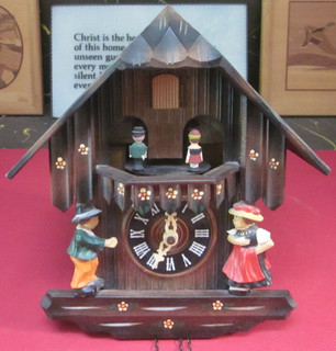 West German cuckoo w/ Swiss musical movement Edelweiss It's A Small World as is
