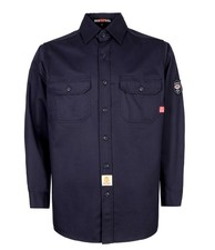 Mens Flame Resistant Shirt 100 C NFPA2112 7.5oz Fire Retardant Welding Work
