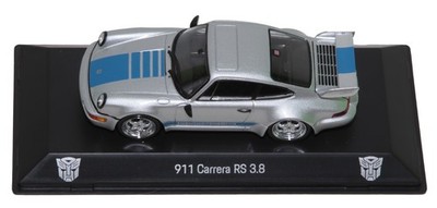 Porsche 911 Carrera RS 3.8 Mirage Transformers Silver 1:43 limited