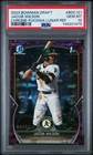 2023 BOWMAN DRAFT CHROME-FUCHSIA LUNAR REFRACTOR JACOB WILSON 18/199 PSA 10