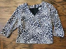 Cabi Sophia Top 4608 Size XL, Ultra Suede Leopard, New See Note