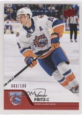 2020-21 Upper Deck AHL Exclusives 83/100 Tanner Fritz #87 0a4