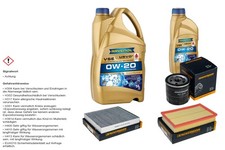 Inspektionspaket 6L RAVENOL VSE 0W-20 für VW Polo 1.0 TSI 1.5 T-Cross Taigo