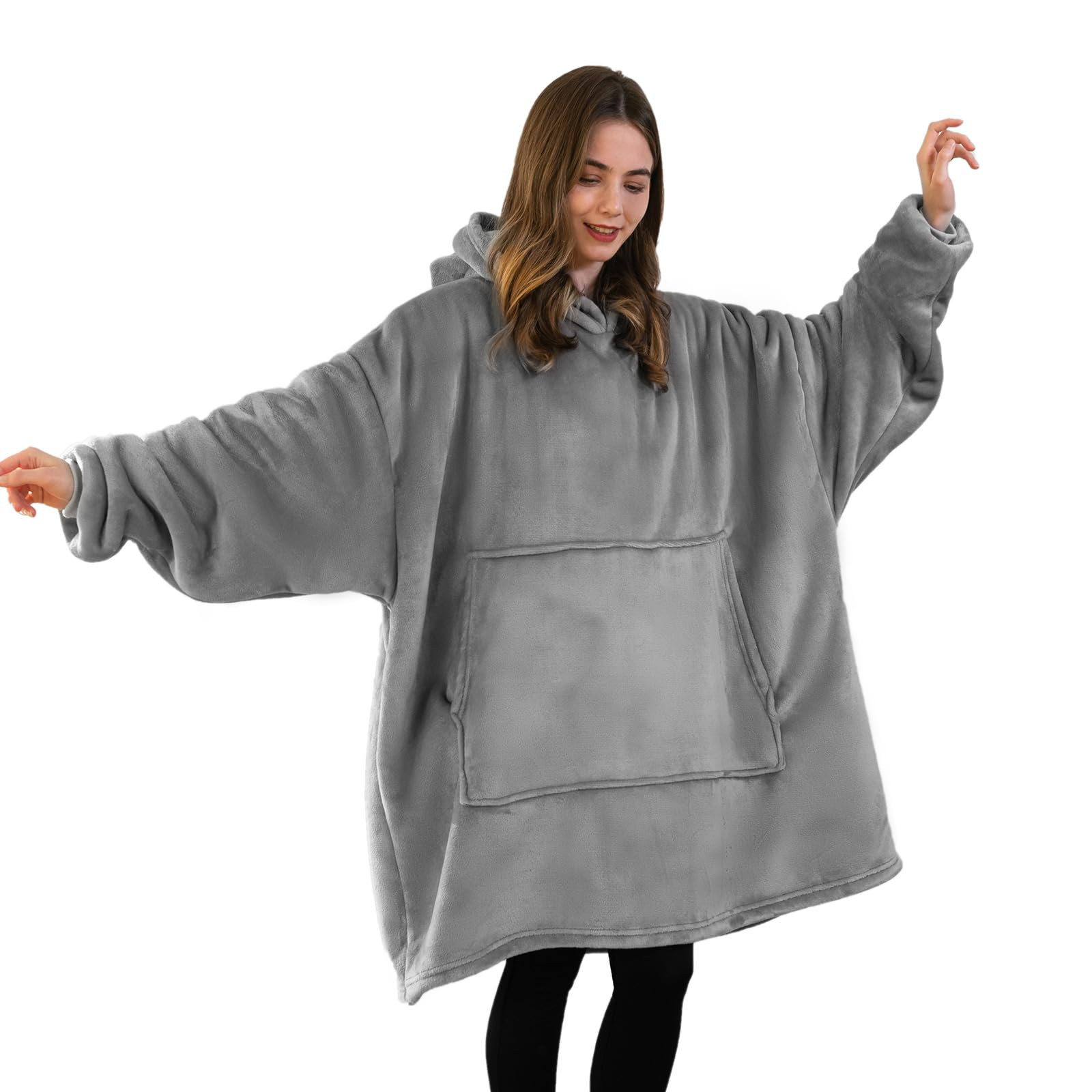 Good Nite Wearable Blanket Coperta con cappuccio oversize per donne e (t1e)