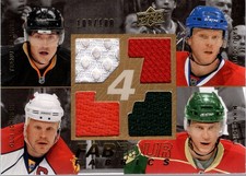 2008-09 Upper Deck Fab Four Selanne Saku Koivu Jokinen Mikko Koivu Jersey /100